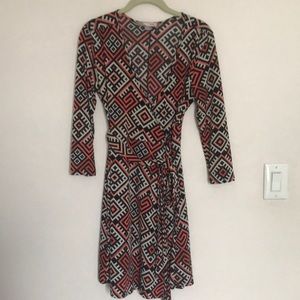 Forever 21, Love 21 line knee length wrap dress. Great for office or cocktail.